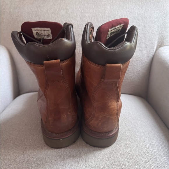 CHIPPEWA LOGGER CHIP-A-TEX MEN'S  Size 10.5D LEATHER  BOOTS Waterproof Soft Toe - Picture 4 of 8